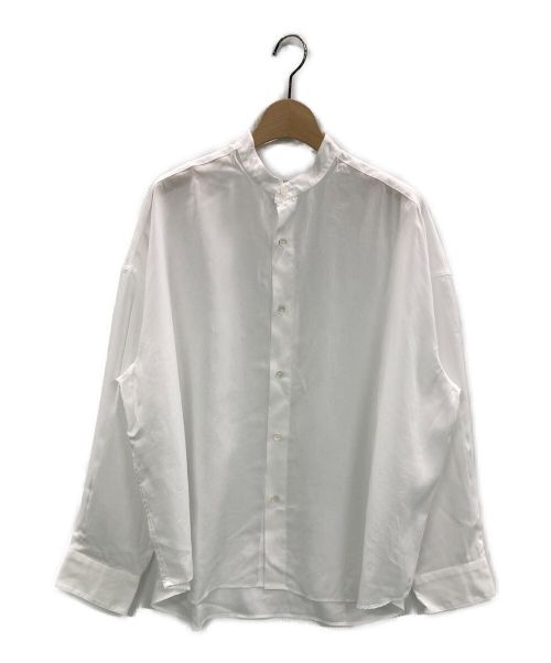 GALERIE VIE（ギャルリーヴィー）GALERIE VIE (ギャルリーヴィー) セルロースブロードバンドカラーシャツ ホワイト サイズ:Fの古着・服飾アイテム