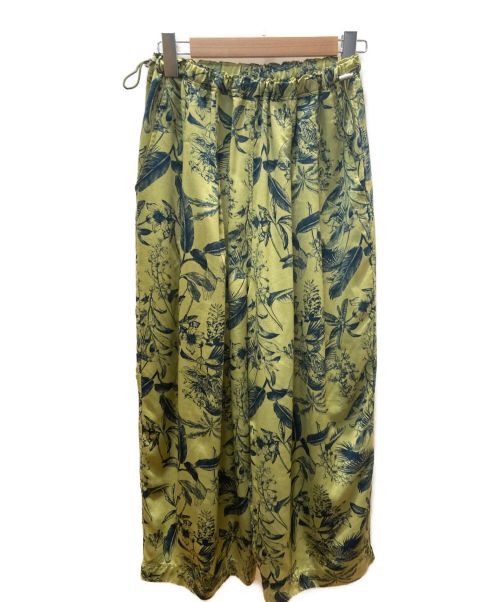 EARIH（アーリ）EARIH (アーリ) FERN WIDE PANTS 黄緑 サイズ:36の古着・服飾アイテム