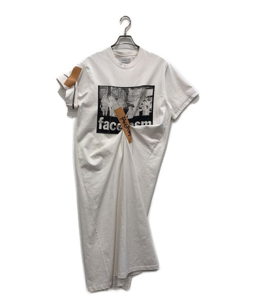 FACETASM（ファセッタズム）FACETASM (ファセッタズム) SELLOTAPE T-SHIRT DRESS ホワイト サイズ:1の古着・服飾アイテム