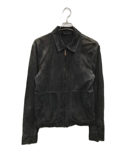RUFFO（ルッフォ）RUFFO (ルッフォ) スウェードジャケット ブラック サイズ:不明の古着・服飾アイテム