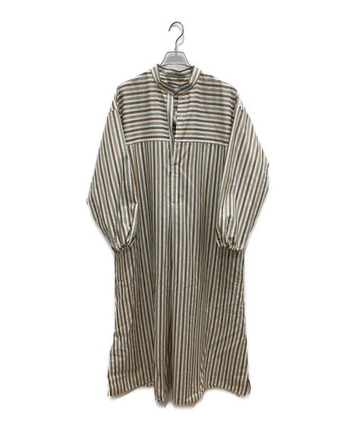 CristaSeya（クリスタセヤ）Cristaseya (クリスタセヤ) SHIRT DRESS WITH GATHERD SLEEVES NOISETTE サイズ:S 未使用品の古着・服飾アイテム