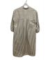 Cristaseya (クリスタセヤ) SHIRT DRESS WITH GATHERD SLEEVES NOISETTE サイズ:S 未使用品：29800円