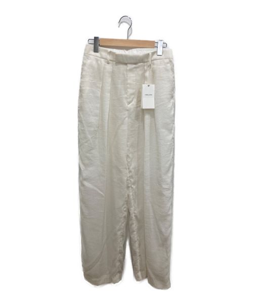 FUMIKA UCHIDA（フミカウチダ）FUMIKA UCHIDA (フミカウチダ) DOUBLE WAIST REVERSIBLE PANTS ホワイト サイズ:38 未使用品の古着・服飾アイテム