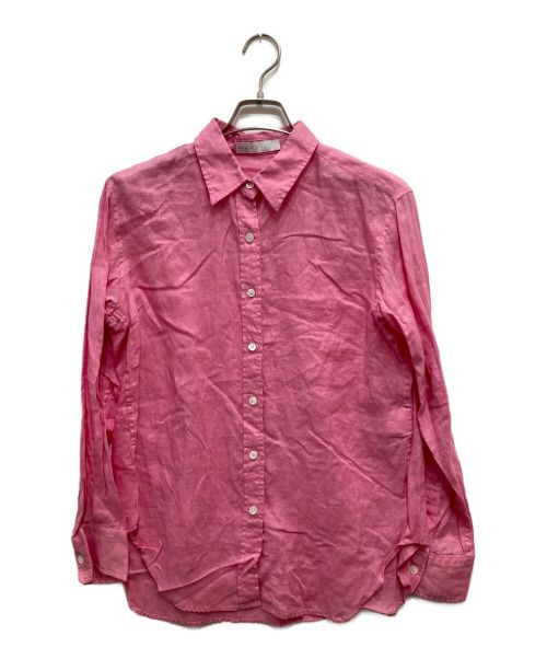 Noble（ノーブル）Noble (ノーブル) リネンレギュラーシャツ ピンク サイズ:表記無しの古着・服飾アイテム