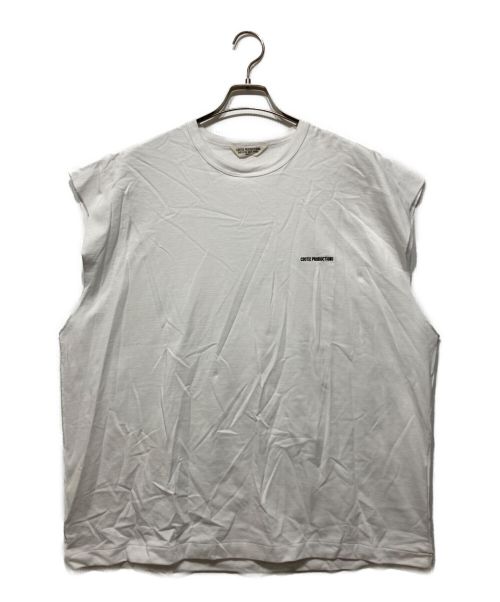 COOTIE（クーティー）COOTIE (クーティー) Supima Cotton Sweat Cut-Off Tee ホワイト サイズ:Sの古着・服飾アイテム