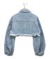Snidel (スナイデル) マイクロショートデニムジャケット ブルー サイズ:F：6000円