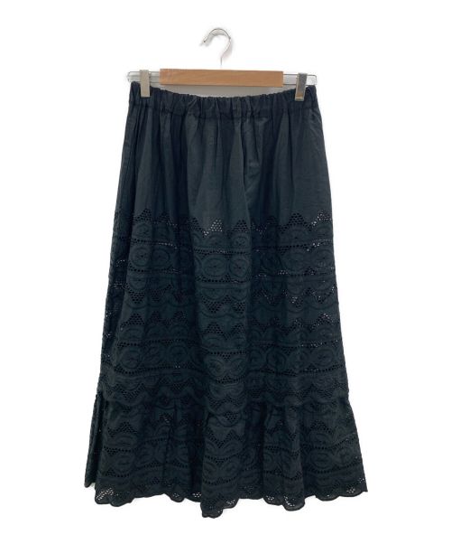 QUEENE AND BELLE（クイーンアンドベル）QUEENE AND BELLE (クイーンアンドベル) レーススカート ブラック サイズ:Mの古着・服飾アイテム