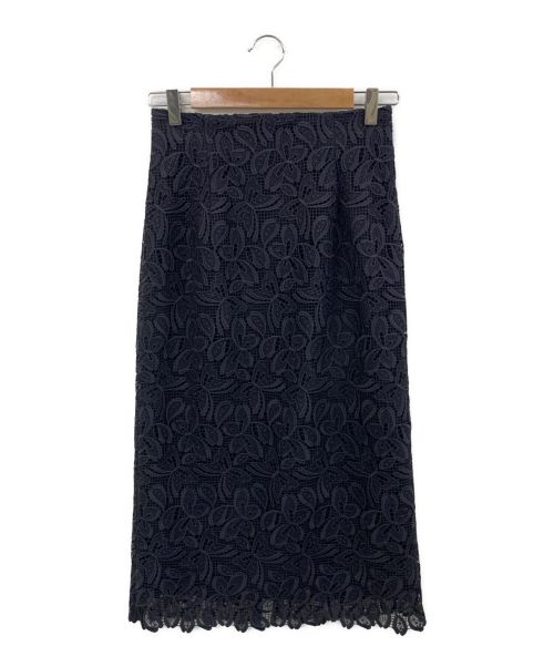 ANAYI（アナイ）ANAYI (アナイ) パピヨンケミカルレースタイトスカート ブラック サイズ:38の古着・服飾アイテム