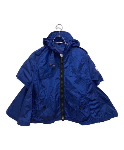 MONCLER（モンクレール）MONCLER (モンクレール) ハーフスリーブナイロンジャケット ブルーの古着・服飾アイテム