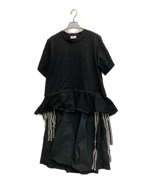 MONCLER（モンクレール）MONCLER (モンクレール) ドッキングワンピース ブラック サイズ:SIZE Sの古着・服飾アイテム