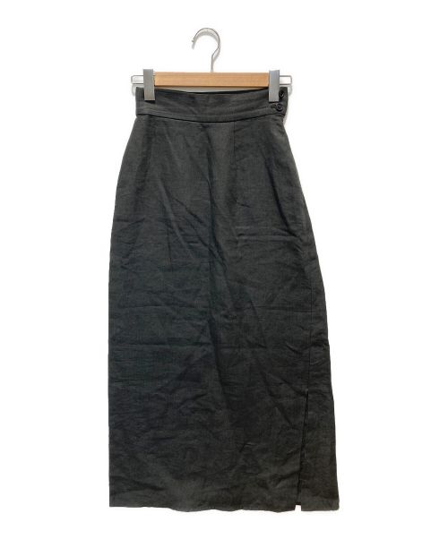 BACCA（バッカ）BACCA (バッカ) リネン ロングセミタイトスカート サイズ:34の古着・服飾アイテム