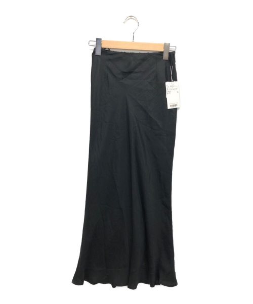 SACRA（サクラ）SACRA (サクラ) サテンロングスカート ブラック サイズ:36 未使用品の古着・服飾アイテム