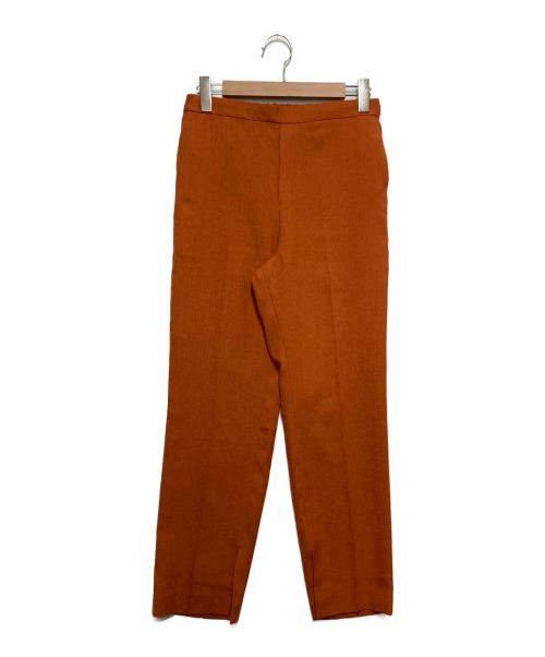 NARA CAMICIE（ナラカミーチェ）NARA CAMICIE (ナラカミーチェ) 麻調オックステーパードパンツ オレンジ サイズ:SIZE3の古着・服飾アイテム