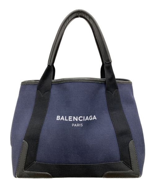 BALENCIAGA（バレンシアガ）BALENCIAGA (バレンシアガ) カバス キャンバス トートバッグ 339933 ネイビーの古着・服飾アイテム