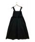 CASA FLINE (カーサフライン) ハイカウントフレアポケットドレスジャンパースカート ブラック サイズ:FREE：5000円