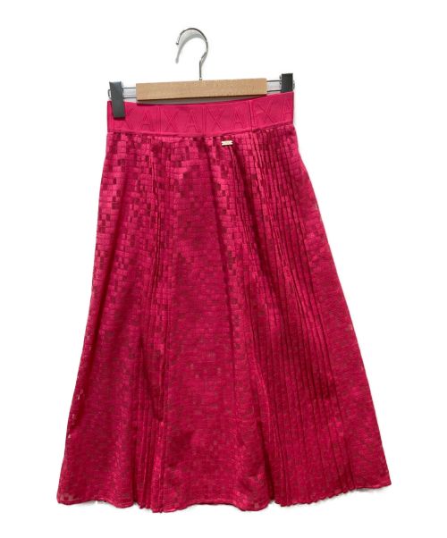 ARMANI EXCHANGE（アルマーニ エクスチェンジ）ARMANI EXCHANGE (アルマーニ エクスチェンジ) プリーツスカート ピンク サイズ:SIZE2の古着・服飾アイテム