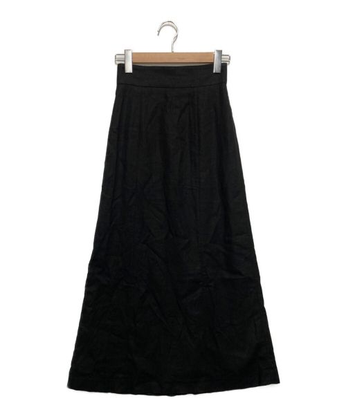 U by SPICK&SPAN（ユー バイ スピック＆スパン）U by SPICK&SPAN (ユー バイ スピック＆スパン) リネンレーヨンマキシスカート ブラック サイズ:SIZE34の古着・服飾アイテム