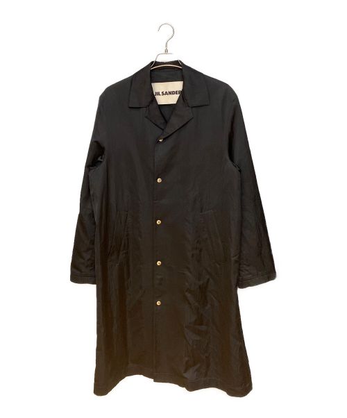 JIL SANDER（ジルサンダー）JIL SANDER (ジルサンダー) ライトステンカラーコート ブラック サイズ:46の古着・服飾アイテム
