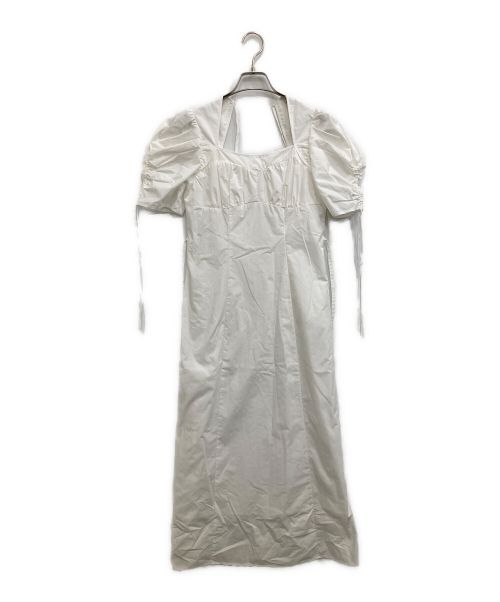 Snidel（スナイデル）Snidel (スナイデル) バリエパイピングコルセットワンピ ホワイトの古着・服飾アイテム