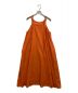 UNGRID（アングリッド）の古着「リネン混ショルダーデザインキャミワンピース」｜オレンジ