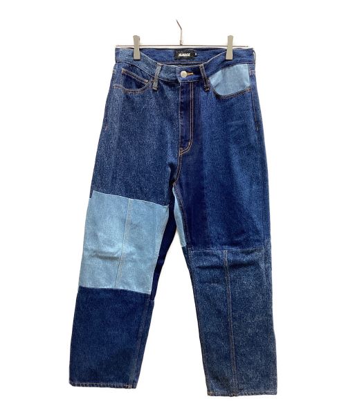 X-LARGE（エクストララージ）X-LARGE (エクストララージ) PATCHWORK DENIM PANTS インディゴ サイズ:81の古着・服飾アイテム