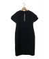 YOKO CHAN（ヨーコチャン）の古着「パールペタルスリーブスリットドレス」｜ブラック