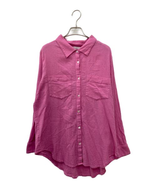FRAMeWORK（フレームワーク）FRAMeWORK (フレームワーク) コットンクレープシャツ ピンク サイズ:FREEの古着・服飾アイテム