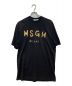 MSGM（エムエスジーエム）の古着「ブラッシュロゴ Tシャツワンピース」｜ブラック