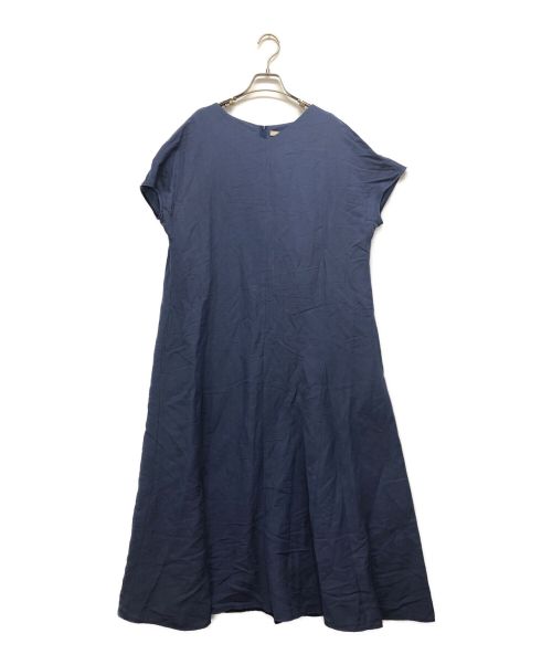 自由区（ジユウク）自由区 (ジユウク) リネンブレンドワンピース ブルー サイズ:FREEの古着・服飾アイテム