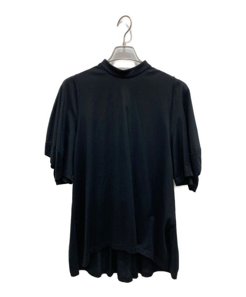 ENFOLD（エンフォルド）ENFOLD (エンフォルド) シルケット天竺 立体スリーブカットソー ブラック サイズ:38の古着・服飾アイテム
