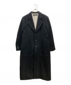 CHRISTIAN DADAクリスチャンダダ）の古着「Paneled Tailored Melton Coat　CDM-19W-0301」｜ブラック