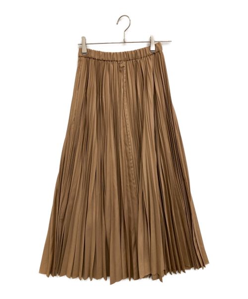 MUVEIL（ミュベール）MUVEIL (ミュベール) ランダムプリーツスカート ブラウン サイズ:36の古着・服飾アイテム