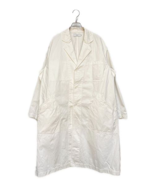 Graphpaper（グラフペーパー）Graphpaper (グラフペーパー)  Military Cloth Shop Coat（ミリタリークロスショップコート) ホワイト サイズ:2の古着・服飾アイテム