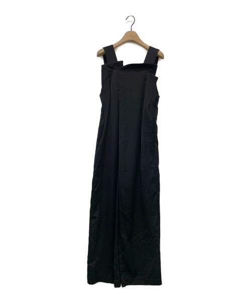 UN3D.（アンスリード）UN3D. (アンスリード) フロントタックオールインワン ブラック サイズ:36の古着・服飾アイテム