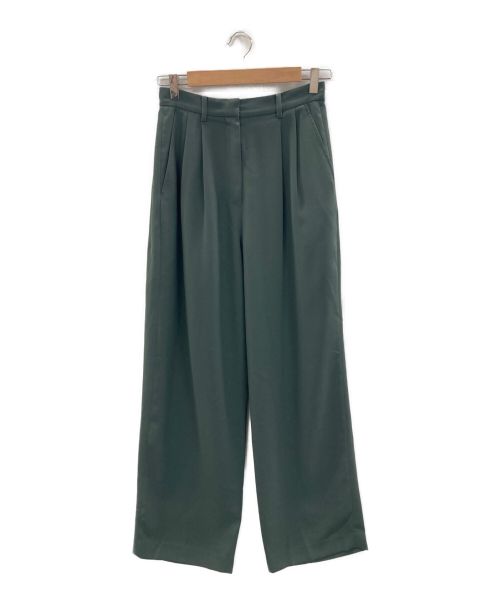 CLANE（クラネ）CLANE (クラネ) ベーシックタックパンツ グリーン サイズ:1の古着・服飾アイテム