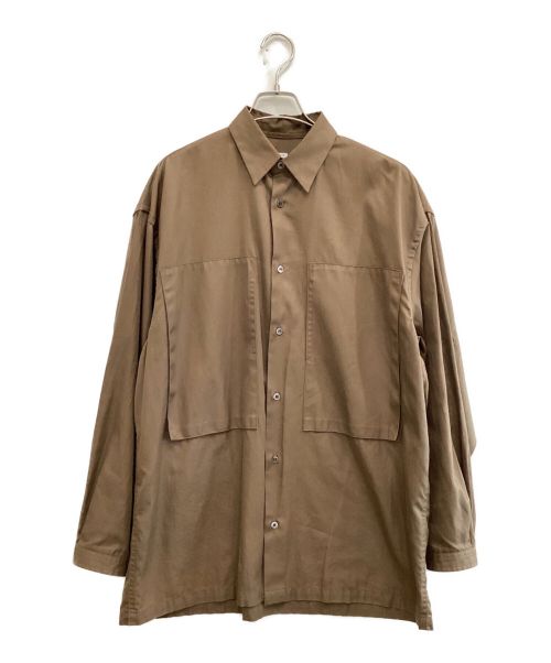 E.TAUTZ（イートーツ）E.TAUTZ (イートーツ) ラインマンシャツ ブラウン サイズ:Sの古着・服飾アイテム