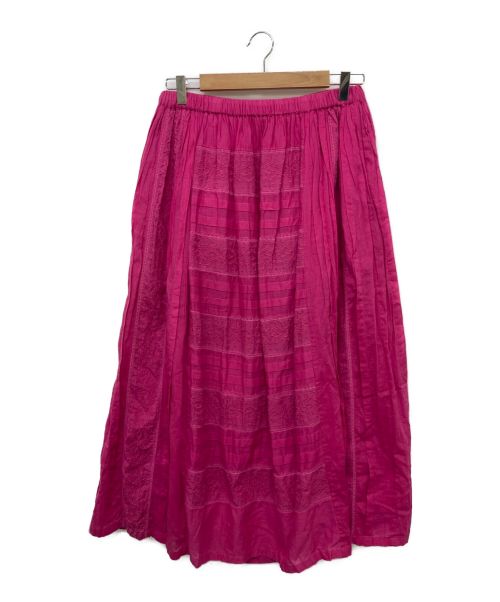 QUEENE AND BELLE（クイーンアンドベル）QUEENE AND BELLE (クイーンアンドベル) コットンスカート ピンク サイズ:Sの古着・服飾アイテム