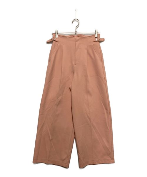 stola.（ストラ）stola. (ストラ) ダブルクロスワイドパンツ ピンク サイズ:SIZE38の古着・服飾アイテム