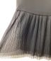 Kaene (カエン) 異素材ドッキングスカート ブラック サイズ:なし：3980円