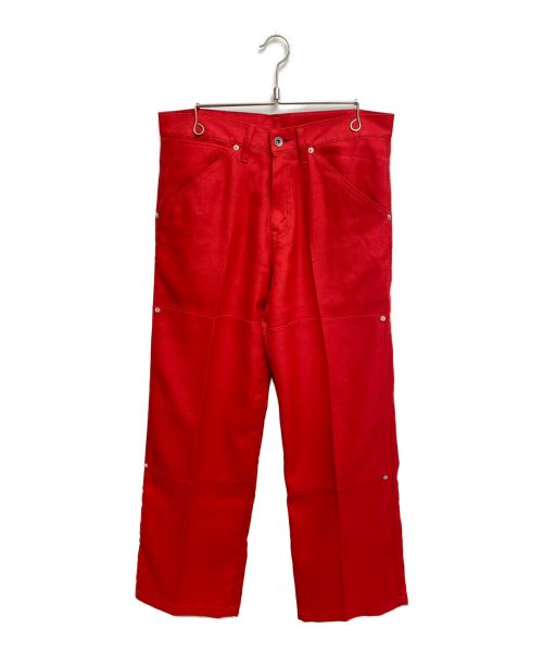 DAIRIKU（ダイリク）DAIRIKU (ダイリク) Painter Pressed Pants レッド サイズ:Mの古着・服飾アイテム