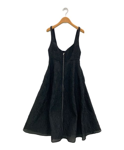 CELFORD（セルフォード）CELFORD (セルフォード) ふくれジャガードジャンパードレス ブラック サイズ:38の古着・服飾アイテム