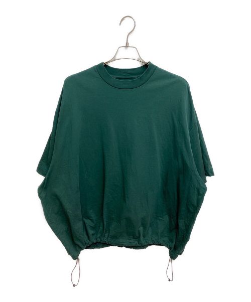 is-ness（イズネス）is-ness (イズネス) balloon t shirt グリーン サイズ:Lの古着・服飾アイテム