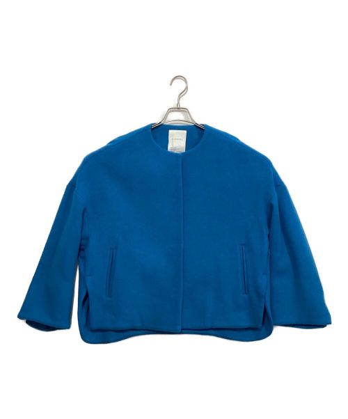 ELENDEEK（エレンディーク）ELENDEEK (エレンディーク) クルーネックショートコート ブルー サイズ:表記なしの古着・服飾アイテム
