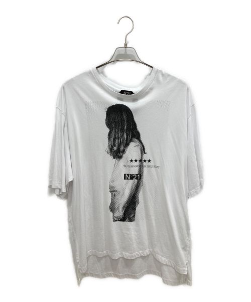 N°21（ヌメロヴェントゥーノ）N°21 (ヌメロヴェントゥーノ) オーバーサイズTシャツ ホワイト サイズ:Mの古着・服飾アイテム