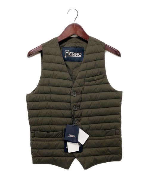 HERNO（ヘルノ）HERNO (ヘルノ) インナーダウンジレ カーキ サイズ:44の古着・服飾アイテム