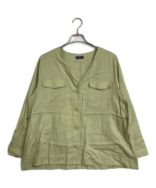 SHIPS（シップス）SHIPS (シップス) ミリタリージャケット 黄緑 サイズ:実寸参照の古着・服飾アイテム