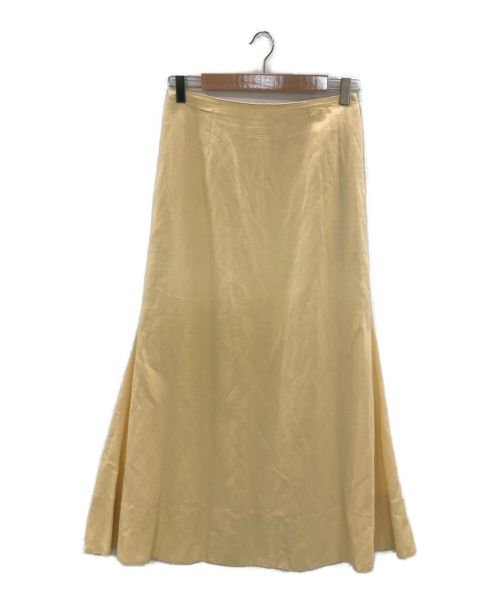 YORI（ヨリ）yori (ヨリ) リネンマーメイドスカート イエロー サイズ:38の古着・服飾アイテム