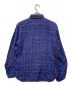 BRU NA BOINNE (ブルーナボイン) リネンコットンシャツ ブルー×レッド：2480円