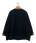 Cen. (セン) ノーカラーステッチブルゾンシャツ ブラック サイズ:F：11800円