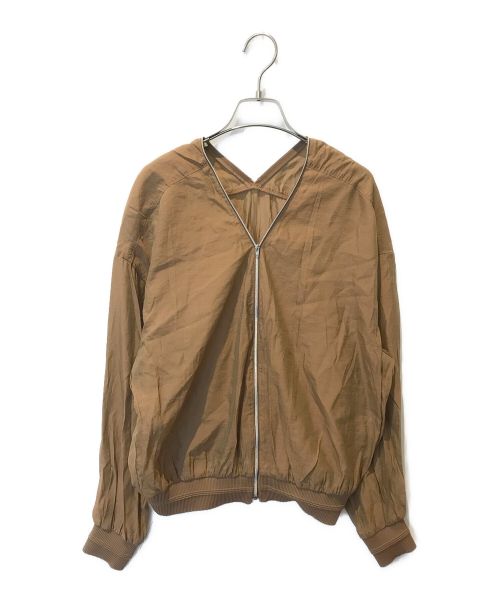 Sov.（ソブ）Sov. (ソブ) ルミナスオーガンジージャケット ブラウン サイズ:Fの古着・服飾アイテム